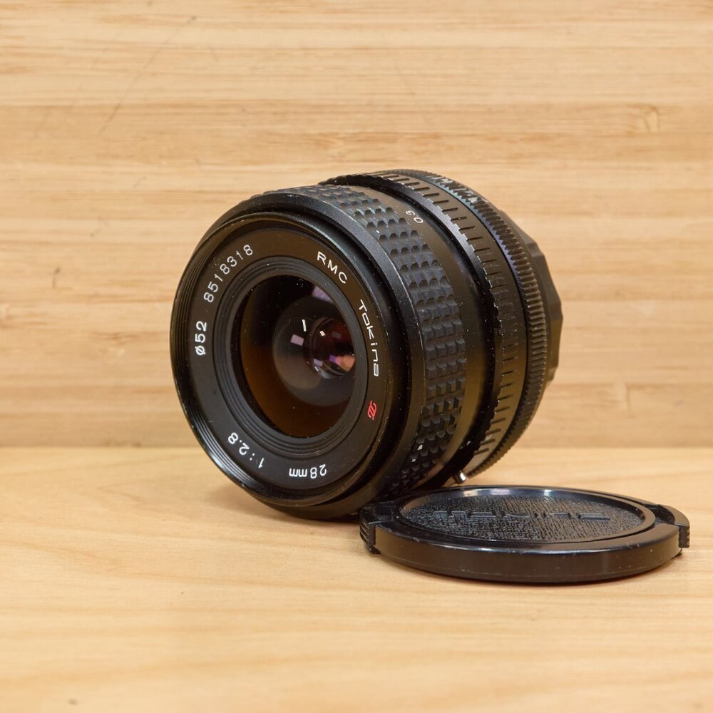 Vintage RMC Tokina 28mm 1:2.8 Lens, Canon FD Mount, Made in Japan